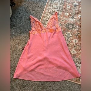 Pink lace sleep dress